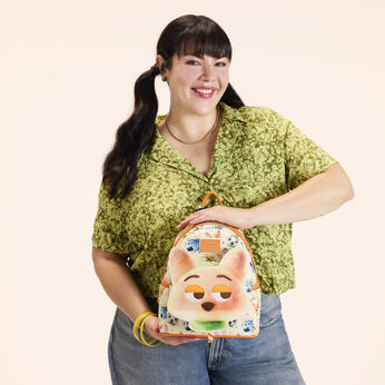 Zootopia 2 Nick Wilde Cosplay All-Over Print Mini Backpack LFlifestyle1 Zootropolis 2 Nick Wilde Cotton Candy Cosplay All-Over Print Mini Backpack, Image 2